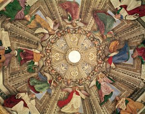 Prophètes et anges tenant les instruments de la passion du Christ, de la coupole de la sacristie de Saint-Marc - Melozzo da Forli
